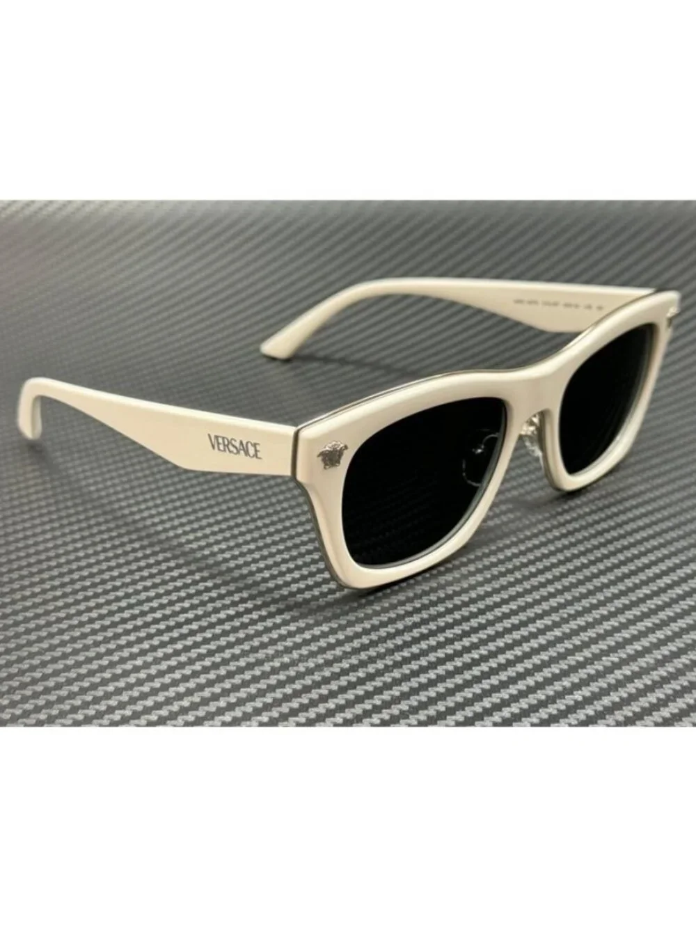 New Versace Men White Sunglasses 53-18-145